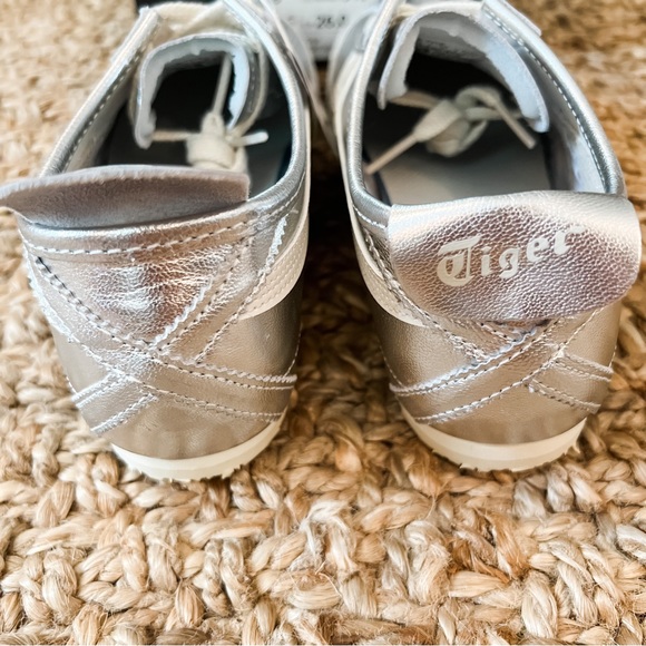 NWT Onitsuka Tiger Mexico 66 Silver Off White Unisex Sz Men 7.5/Women 9 - Picture 11 of 14